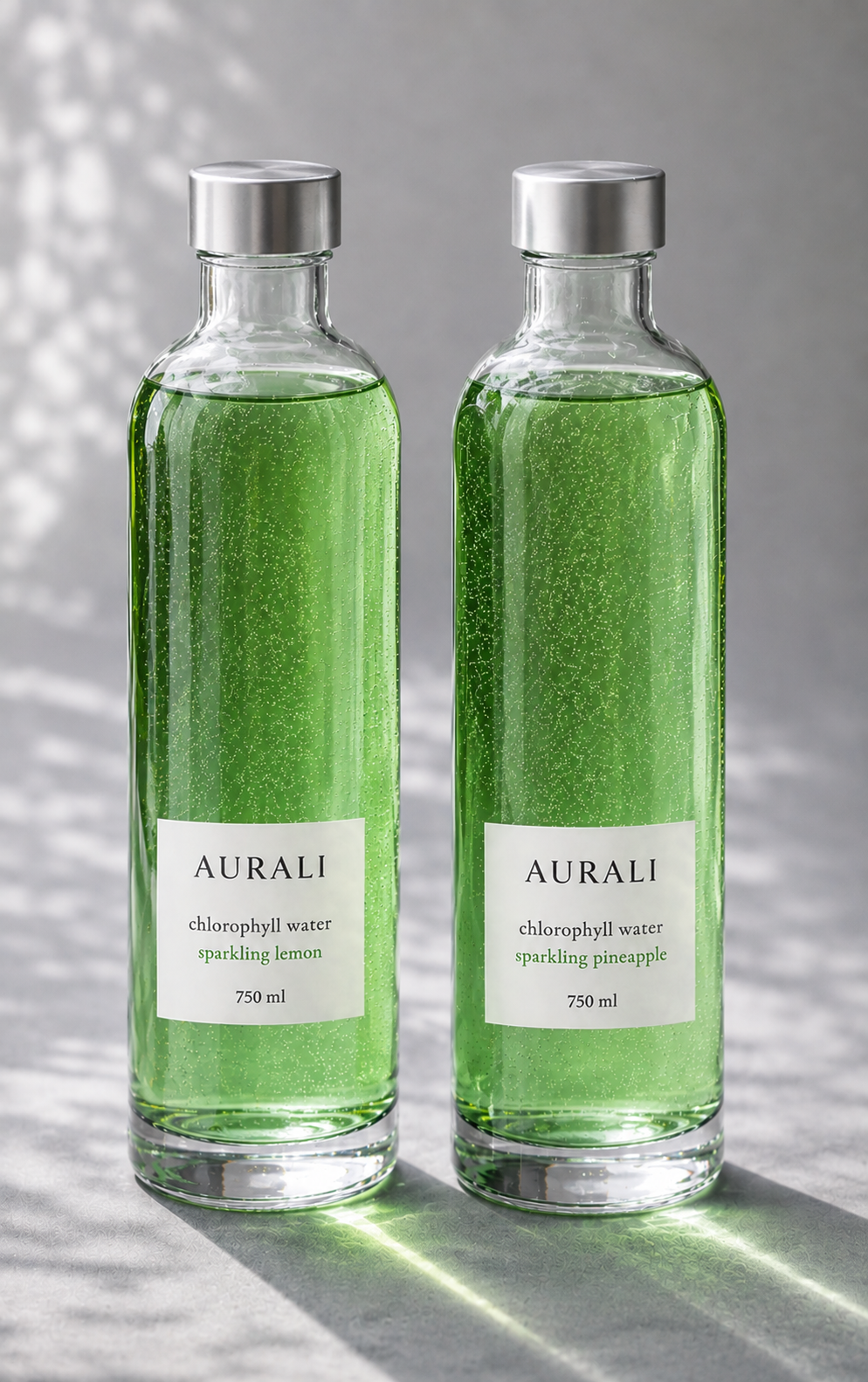 AURALI lemon and pineapple sparkling water